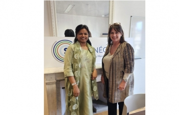 First Secretary Veena Tirkey met Ms. Florence Schurch, Secretary General of Suissenégoce  on 01 May 2024